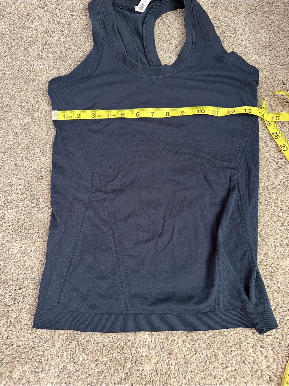 Athleta Navy Momentum Compression Tank, like new! XXS- runs big - - Picture 6 of 6